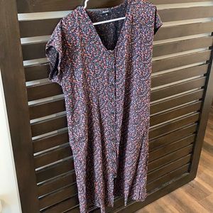 Madewell Midi Floral Dress
